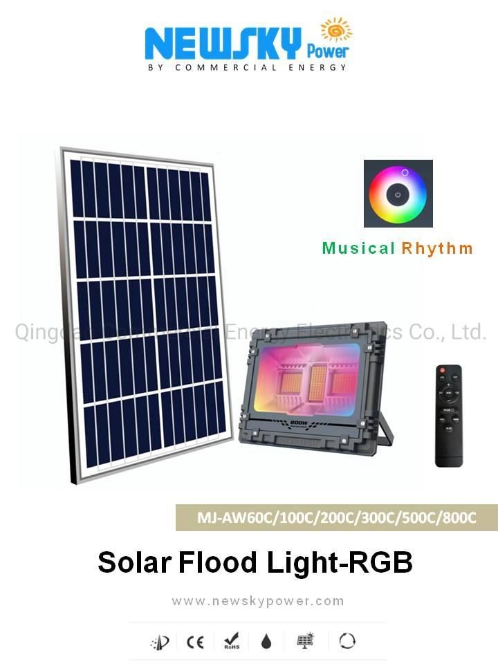 500W High Brightness Outdoor Garden Warehouse Solar LED Flood Light