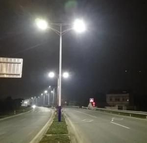 Double Arm 60W 70W 80W Outdoor Lithium Battery Power Solar LED Street Lighting for Highway Road Application