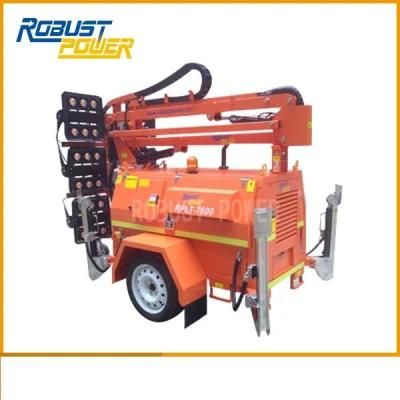 Heavy-Duty Trailer Mounted Emergency Generator Light Tower