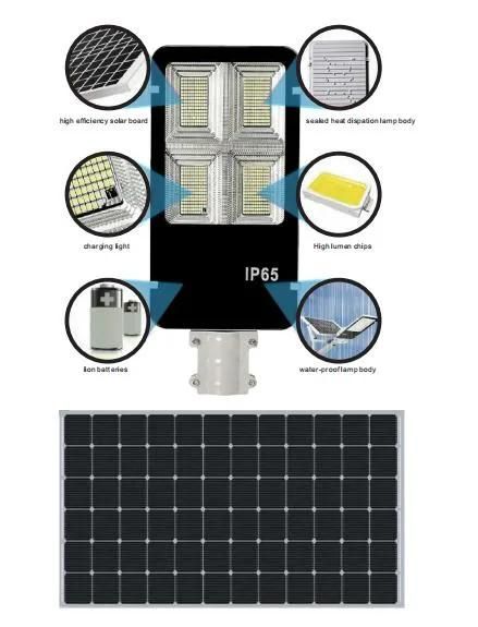 Eastern Asia Factory Solar Powered Microwave Sensor Light DC Output 48V 36V 24V 12V LED Streetlight Solar Lamp Flood Light Garden Lights 200W Street Solar Light