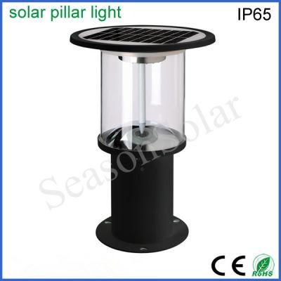 Factory Supplier S. S Material Energy Saving Lamp Outdoor LED Solar Pillar Lamp for Garden Lighting