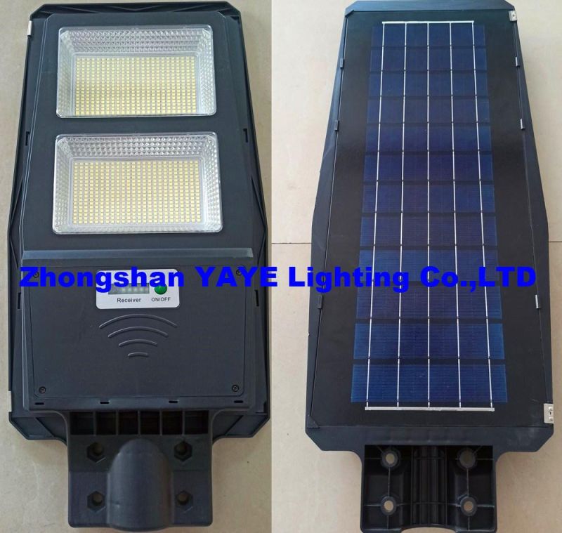 Yaye Hottest Sell Factory Price High Quality 400W Sensor Solar LED Street Road Garden Wall Lighting with 500PCS Stock/ Remote Controller (YAYE-22SLSL400WC)