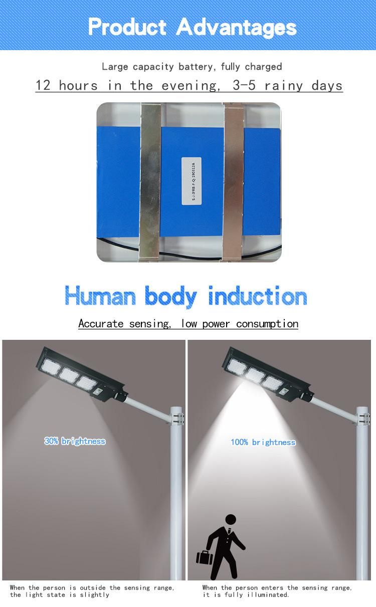 PIR Motion Sensor Mode 60W LED All in One Solar Street Light