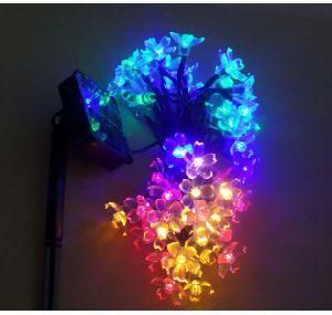 6m 50bulbs LED Solar String Light Cherry Light for Christmas Outdoor Decoration