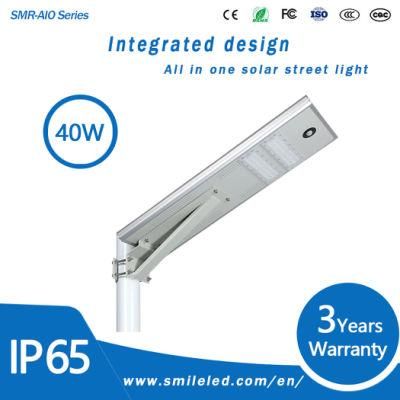 40W Integrated All in One LED Solar Street Light