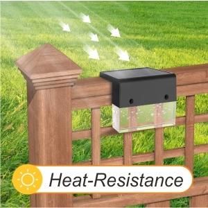 IP65 Warm White Color Changing Outdoor Step Stair Lamp Deck Fence Light LED Solar Light