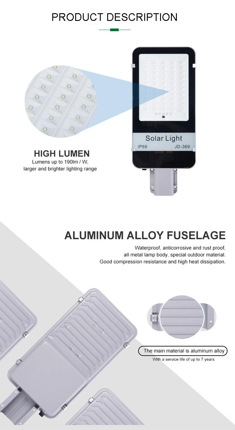 Solar Street Lights Long Lifespan Street Solar Light Energy Saving All in One Solar Street Light LED Solar Power Station