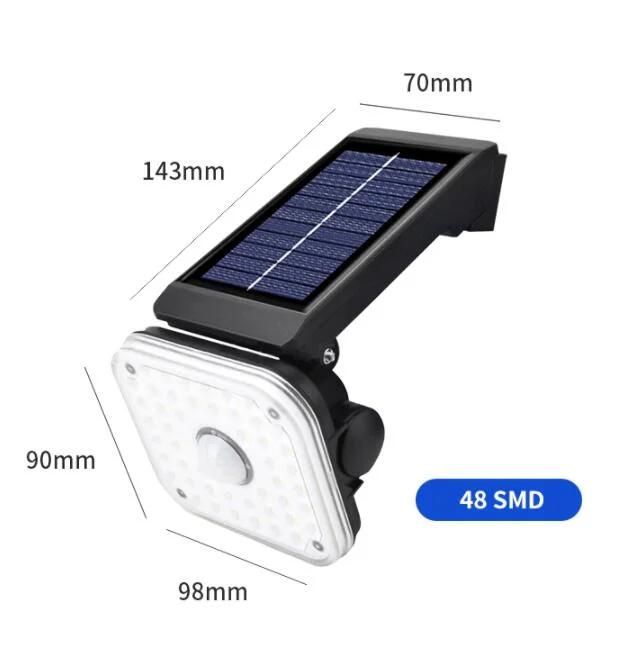 2022 Wholesale Factory Price New Outdoor Motion Sensor Solar Wall Lamps