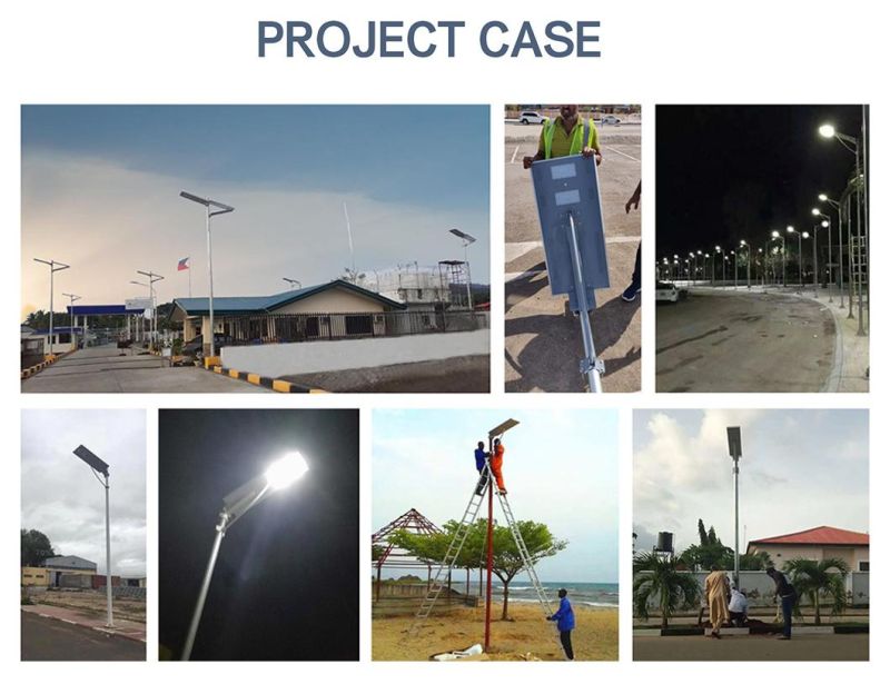 Customized 80W All in One CCTV Design Integrated Solar Street Light