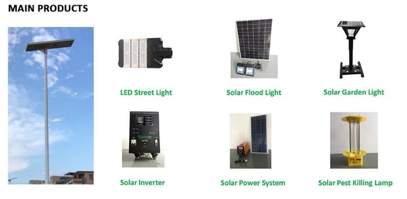 Solar Powered Street Flood Light for Rural Roadway Lighting