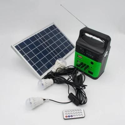 Portable Solar Energy Kit with 3W Solar Light *FM Radio*Bluethooth &Solar Panel