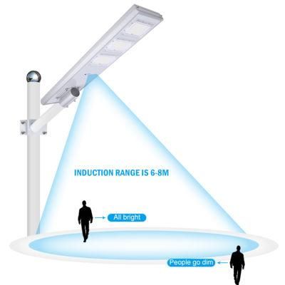 All in One 60W 90W 100W 120W 150W Outdoor IP65 OEM Integrated Solar LED Street Garden Road Light with Remote Motion Sensor