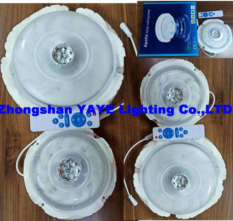 Yaye 2021 Hot Sell 50W/100W/200W Solar LED Ceiling Light/Solar LED Downlights