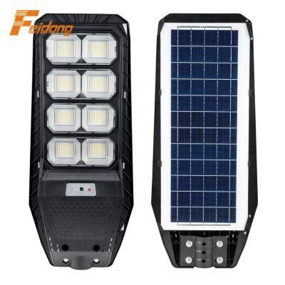 Solar LED Street Lamp Motion Sensor Streetlight ABS Waterproof IP65 100W 150W 200W 250W Outdoor All in One LED Solar Street Light