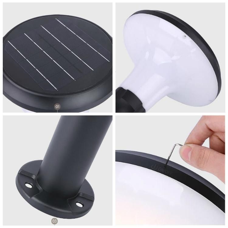 Outdoor Solar LED Gate Light Solar Power Pillar Light with Fashion Design