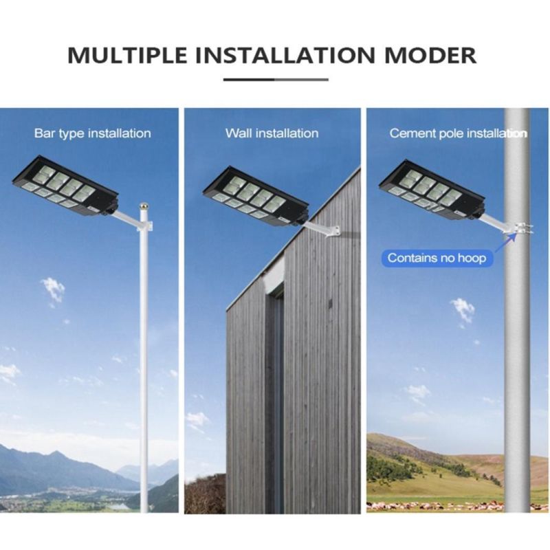 300W Solar Street Light Outdoor, Street Solar Lights Dusk to Dawn High Brightness 10000 Lumens Motion Sensor Solar Lamp with Remote Control IP67