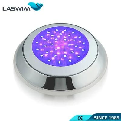 High Quality Wall-Mounted Type LED Swimming Pool Light, Stainless Steel Flat Light, Cool White, Warm White, RGB and Single Blue