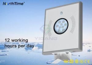 12W Integrated LED Solar Street Light with Motion Sensor