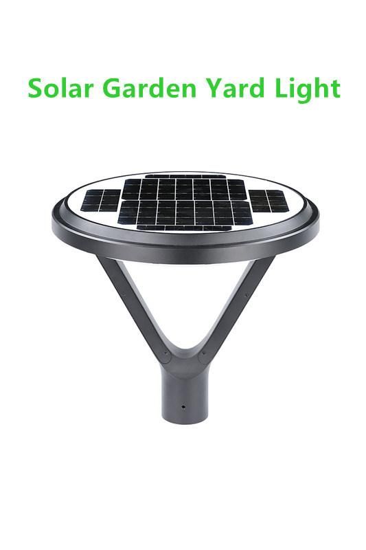 New Lighting Top Post Parking Garden Solar Lighting Outdoor 25W Solar Garden Yard Lighting with LED Lighting