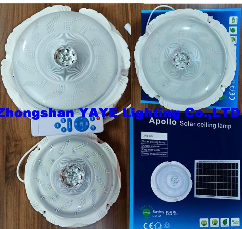 Yaye 2021 Hot Sell Solar LED Ceiling Light / Solar LED Downlight with Available Watt: 50W/100W/200W