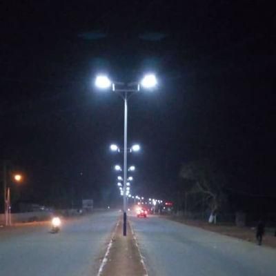 3 Years Warranty IP65 Factory Price 9m Pole Double 70W LED Power Outdoor Split Solar Street Light Road Lamp with Underground Gel Battery