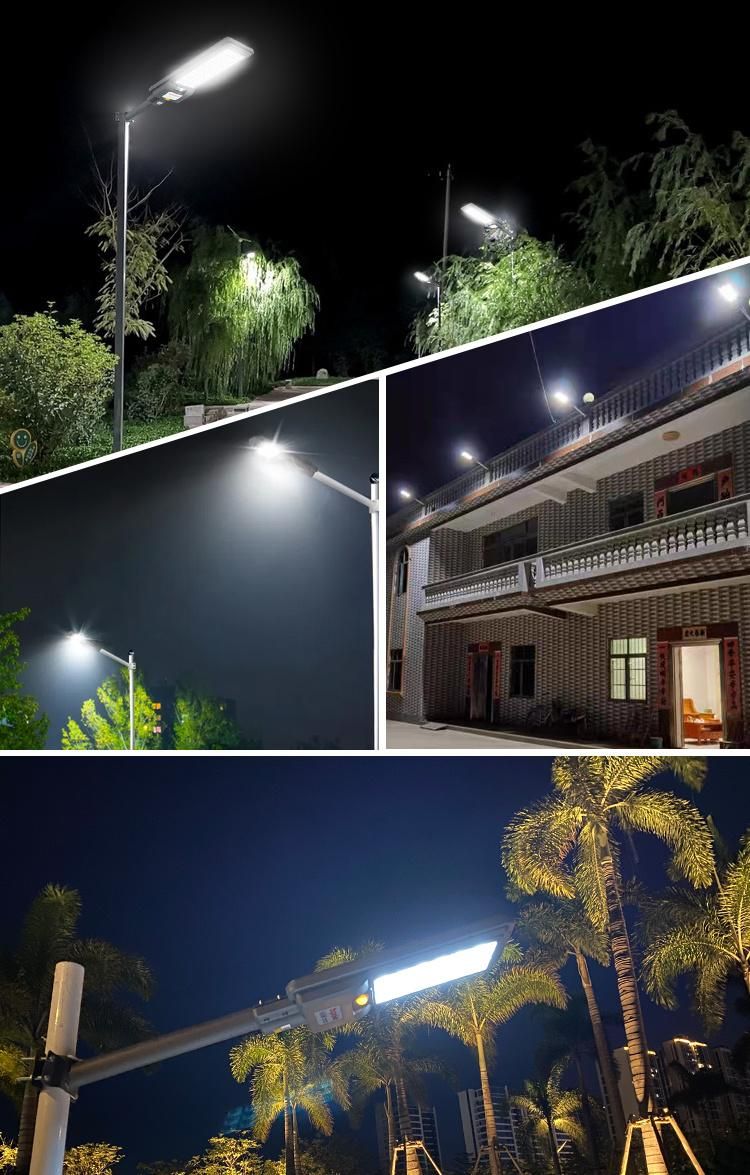 Bspro Integrated ABS 200W Hot Sell Outdoor Lighting Pole All in One Solar LED Street Light
