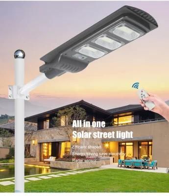 High Quality Remote Control All in One 100W LED Integrated Solar Street Light