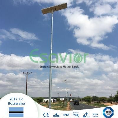 100W 13000lm All in One Solar Street Light Integrated Solar Street Lamp