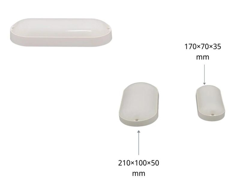 Factory Direct Price, Fast Lead Time B5 Series Moisture-Proof Lamps Oval Energy-Saving, Low Power Consumption with Certificates of CE, EMC, LVD, RoHS 8W 12W 15W