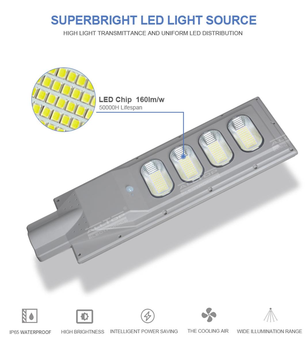 Alltop China Supplier Waterproof Outdoor 30W 60W 90W 120W 150W All in One Solar LED Street Light