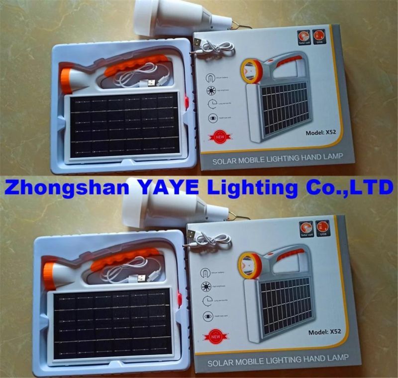 Yaye Hottest Sell 100W Solar LED Rechargeable Portable Multifunctional Spot Light for Mobile Charger with 1000PCS Stock