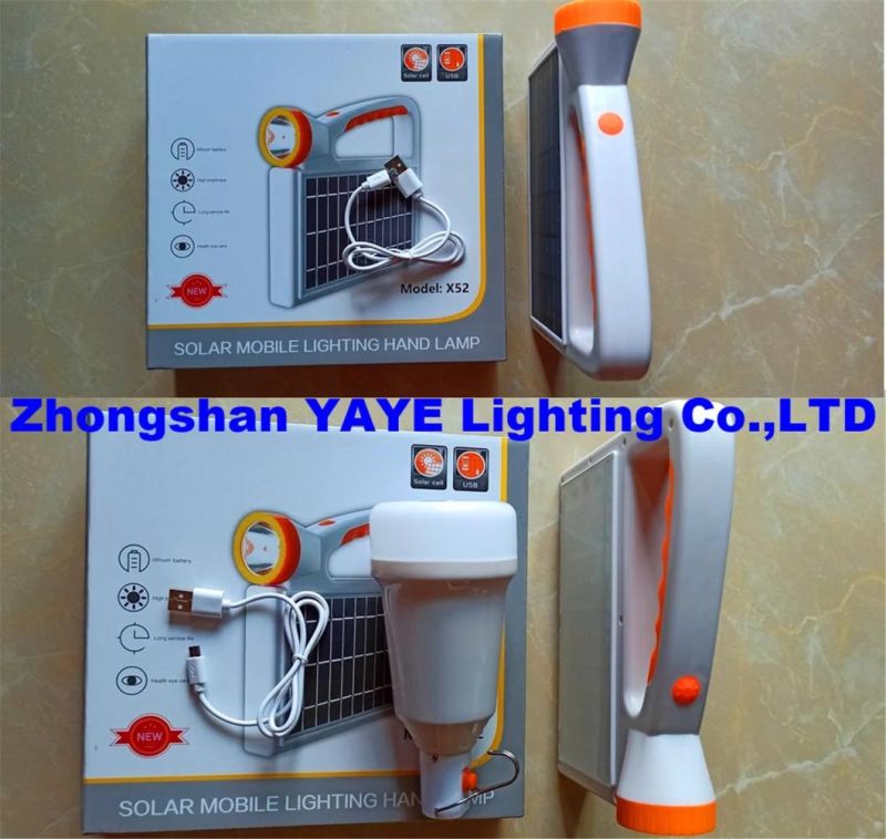 Yaye 2022 Hottest Sell 100W Solar LED Rechargeable Portable Multifunctional Spot Light for Mobile Charger with 1000PCS Stock