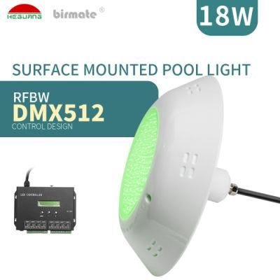 18W RGBW DMX512 Control Inground Vinyl Swimming Pools LED Light