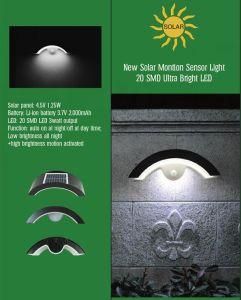 All in One Integrated Solar LED Wall Light with Easy Installation