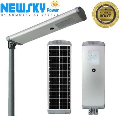 Outdoor Motion Sensor IP65 Waterproof All in One LED 30W 40W 60W 80W 100W 120W 150W Integrated Solar Street Light