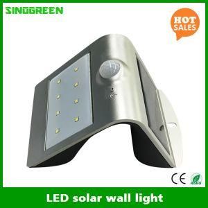 LED Solar Wall Lamp Smart Solar &amp; Sensor LED Solar Wall Light RoHS Ce