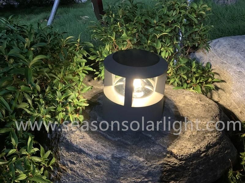 High Lumen LED Solar Lighting Product Outdoor Solar Pillar Light for Garden Lawn Decking Lighting