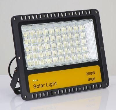 Yaye 2021 Hot Sell 300W Integrated Solar LED Flood Light with Control Modes: Time Control +Light Control + Radar Sensor +Remote Controller