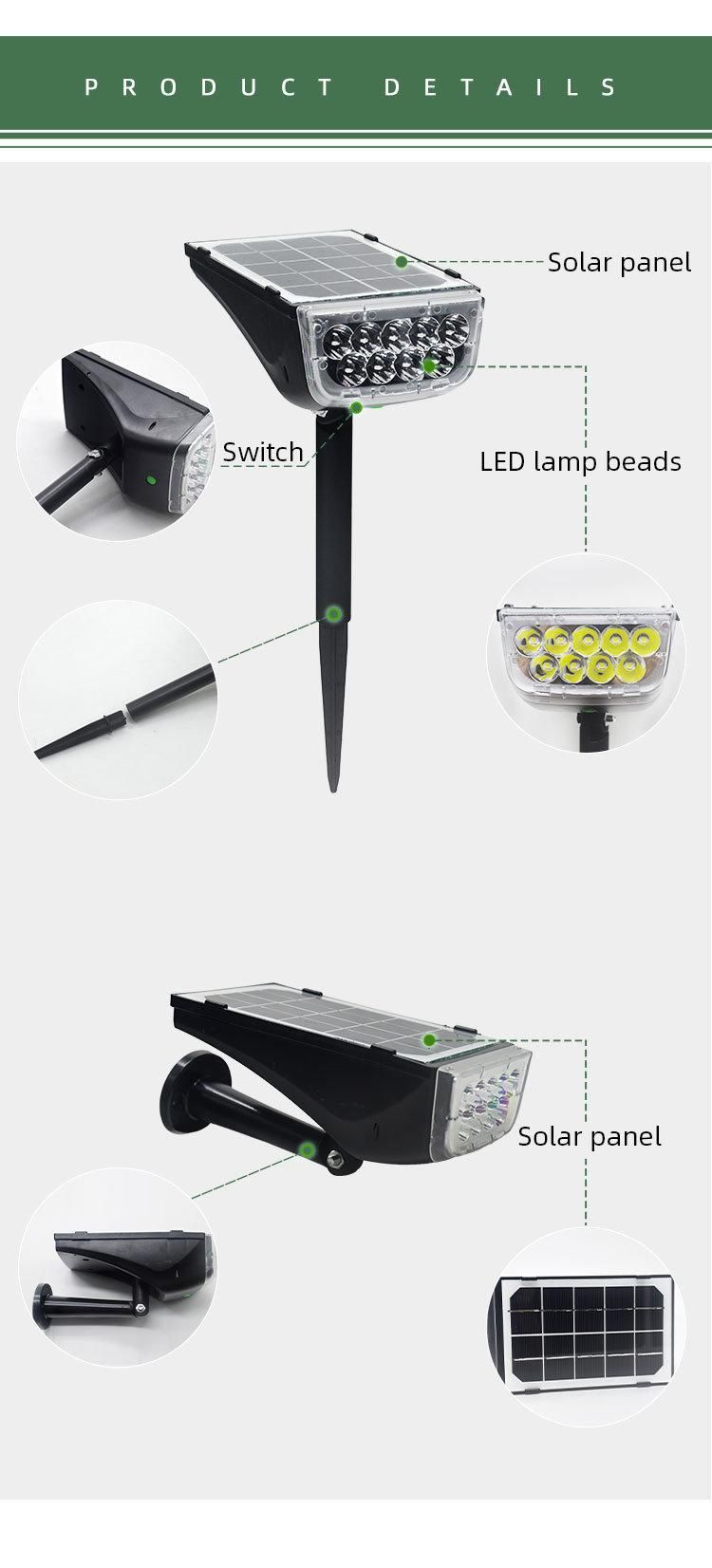 Waterproof Solar Powered Wall Lights Energy Saving Solar Landscape Spotlights