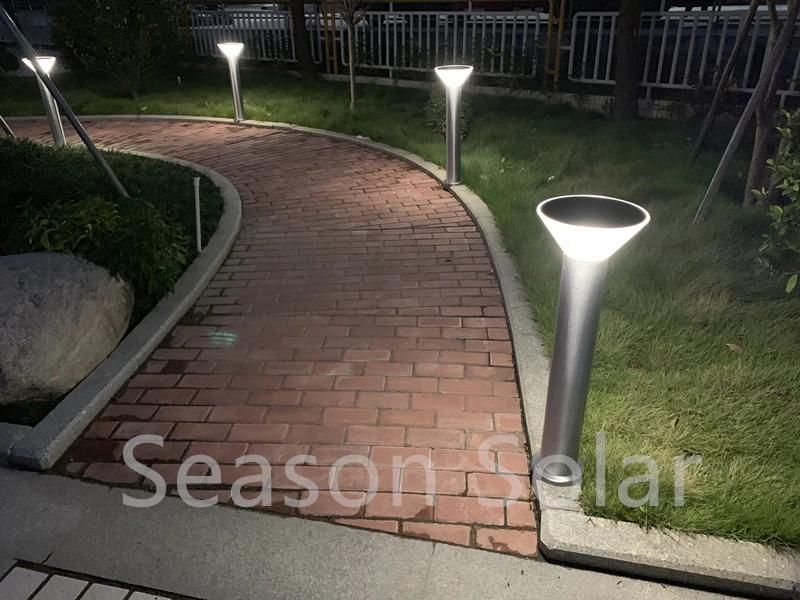 Bright Smart Energy Saving Lamp Outdoor Pathway Solar Powered Garden Lamp with LED Light