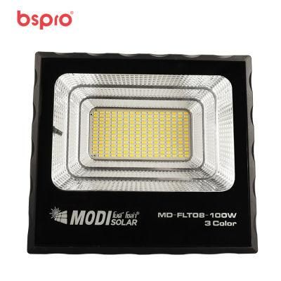 Bspro Floodlight Ground Mounted Flame Proof Lights Spotlight LED 100W Solar Flood Light