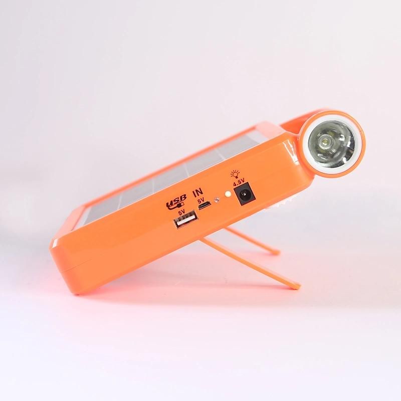 LED Portable USB Charge Solar Panel Power Bank LED Flashlight