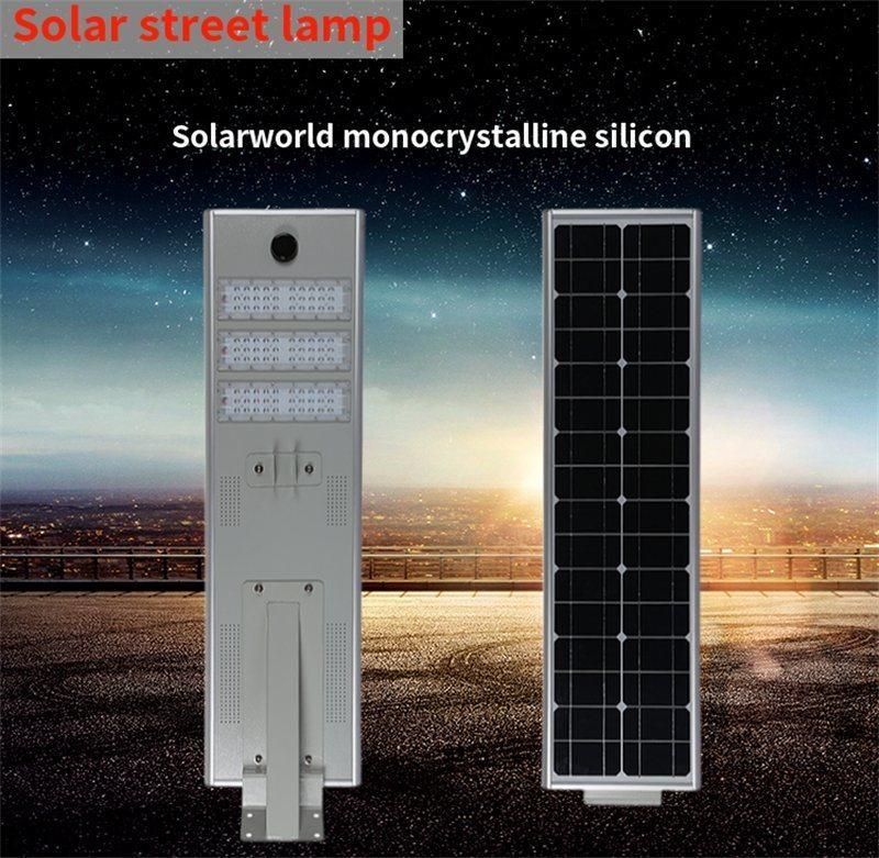 LiFePO4 Battery Aluminum Housing Solar Power LED Street Lamp