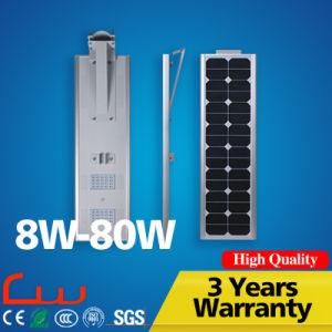 7m Hot Galvanized Post 40W Powered LED Solar Street Light All in One