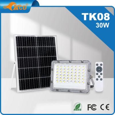 Large Capacity Battery 30W Solar LED Flood Light for Outdoor