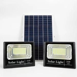 Waterproof IP65 Outdoor Remote Control Aluminum SMD 100W 200W Solar LED Flood Light