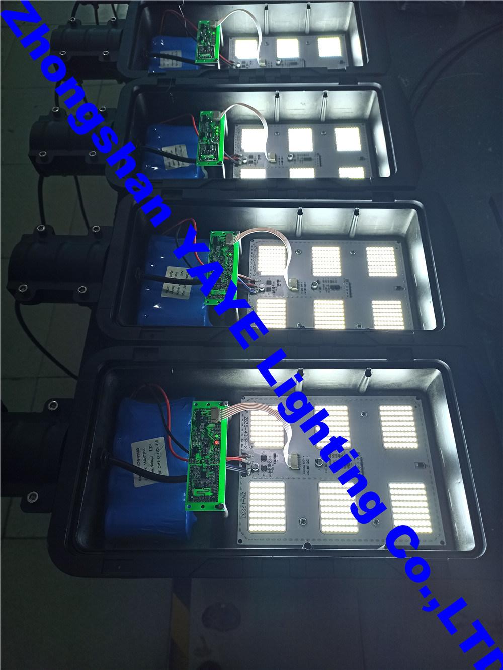 Yaye 2022 Best Supplier of 100W/200W/300W Motion Sensor All in One Solar Street Garden Road Wall Light From Zhongshan Yaye Lighting Co., Ltd with 500PCS Stock