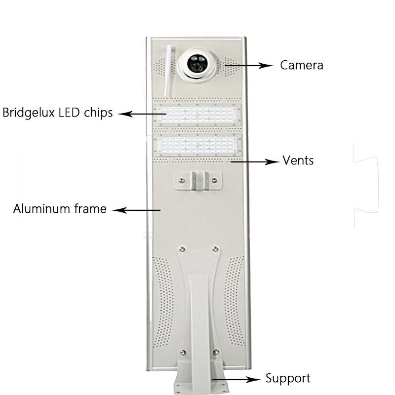 Modern Aluminium LED Light 30W Solar LED Street Light with CCTV Camera