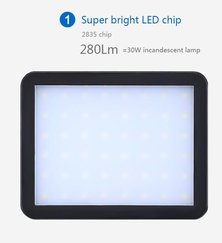 Waterproof IP65 Solar Powered Bright LED Outdoor Wall Light