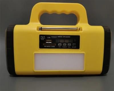 Multi-Function Solar Lighting Kits Portable Solar Charging System with FM Radio